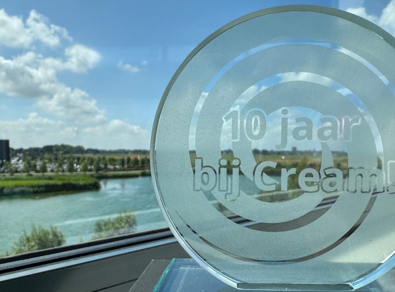 Edwin viert 10-jarig jubileum bij Cream